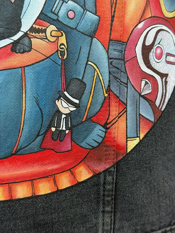 Anime Denim Jacket: Custom Manga Art, Gift for Disney Fans