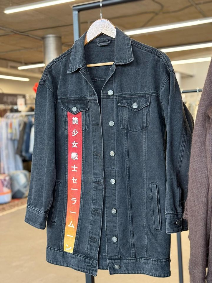 Anime Denim Jacket: Custom Manga Art, Gift for Disney Fans