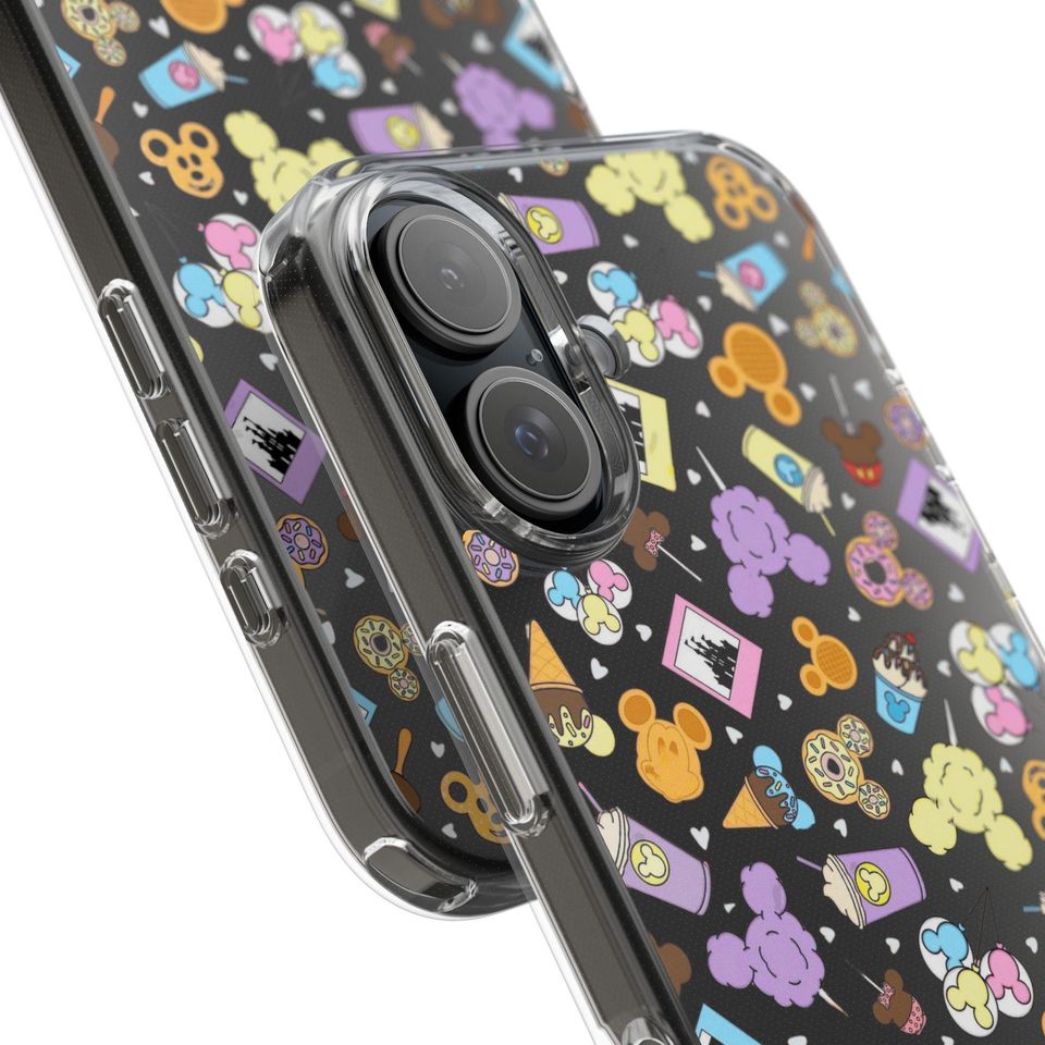 Disney Snacks Clear Case, Disney Iphone Cover,  Phone Accessories, Iphone 15 Pro Max Protective