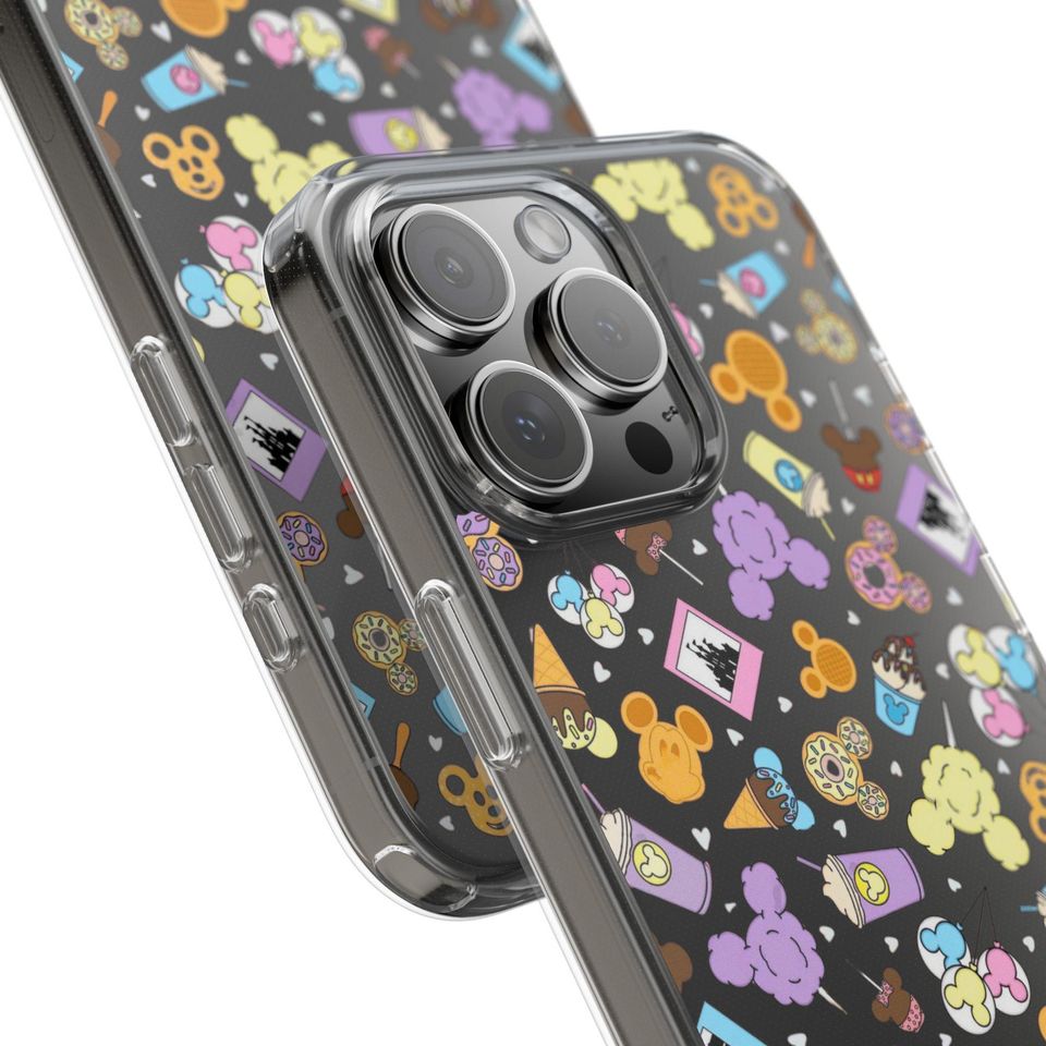 Disney Snacks Clear Case, Disney Iphone Cover,  Phone Accessories, Iphone 15 Pro Max Protective