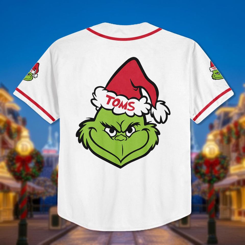 Personalized Grin Baseball Jersey: Christmas Birthday Gift