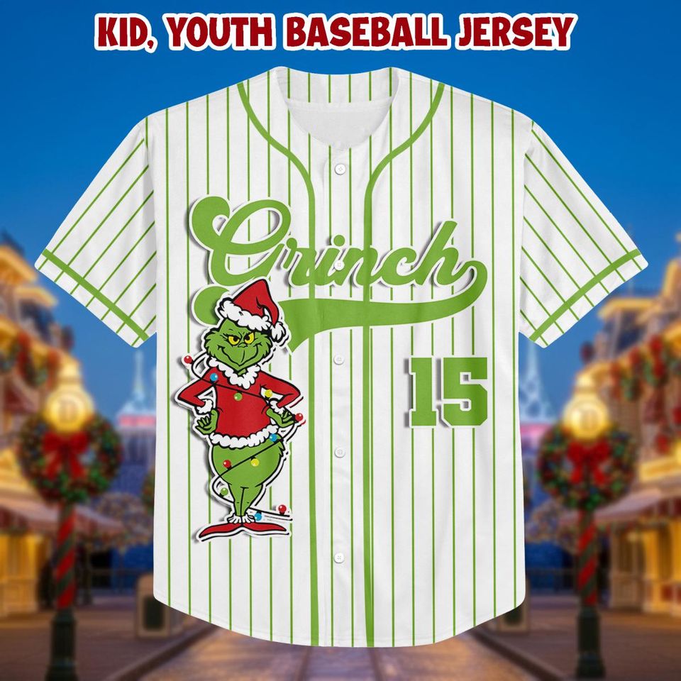 Custom funny character Christmas Jersey: Personalized Grin Tee