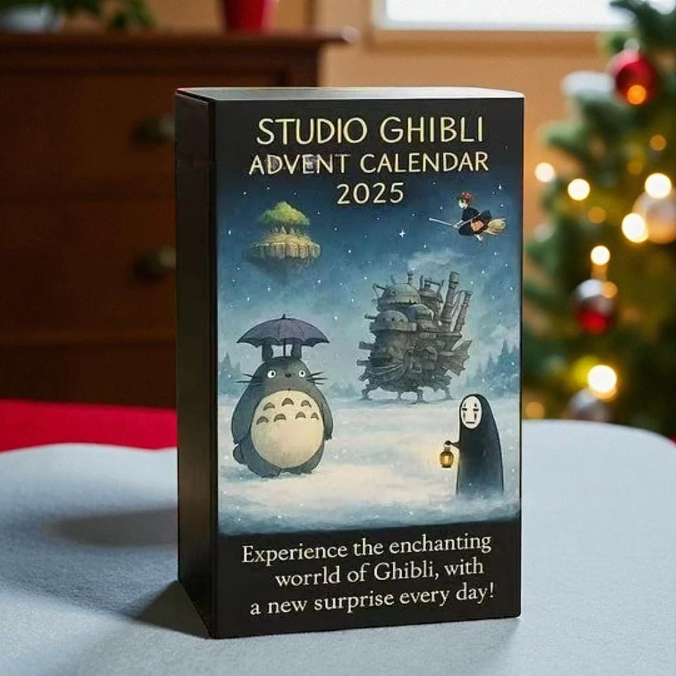Classic Studio Ghibli Anime Christmas Advent Calendar, Collectible Items Animation Derivatives Cosplay Accessories Xmas Gift