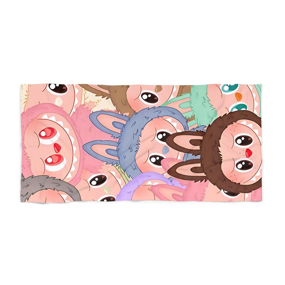 Labubu Beach Towel