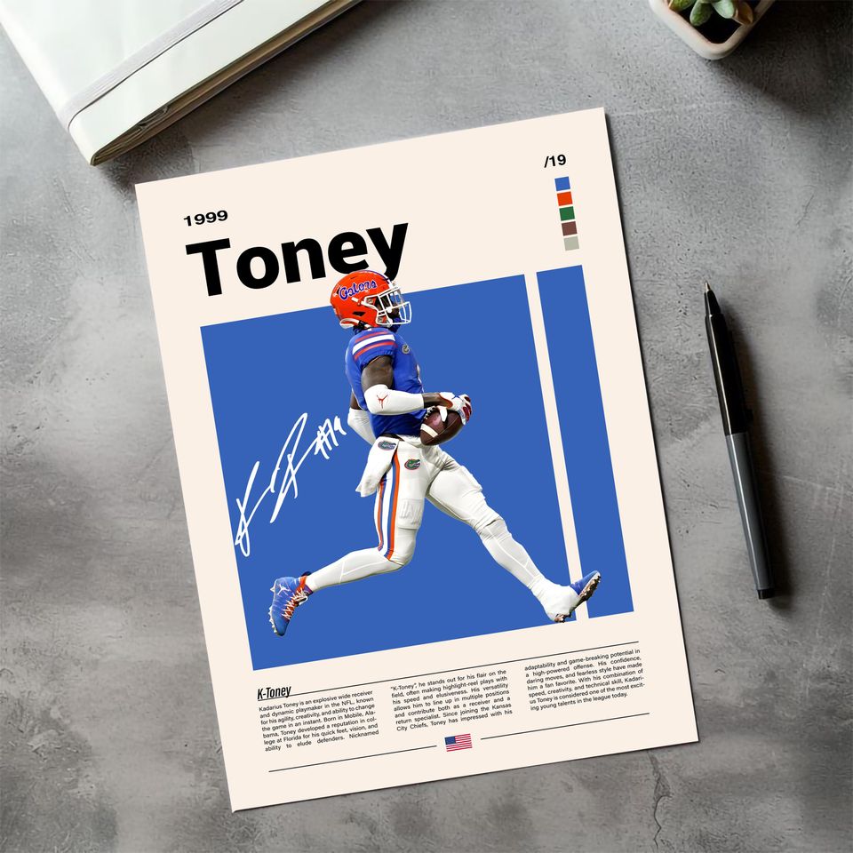 Kadarius Toney Chiefs Football Wall Poster