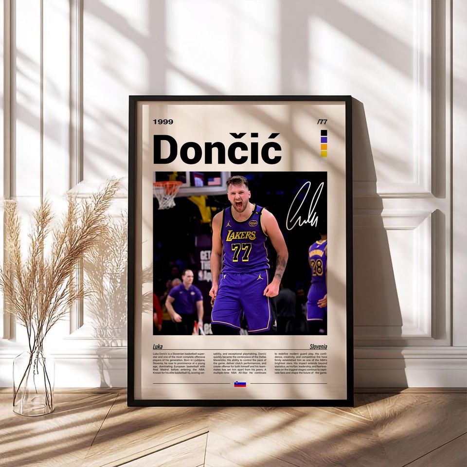 Luka Doni Poster  NBA Basketball Wall Art