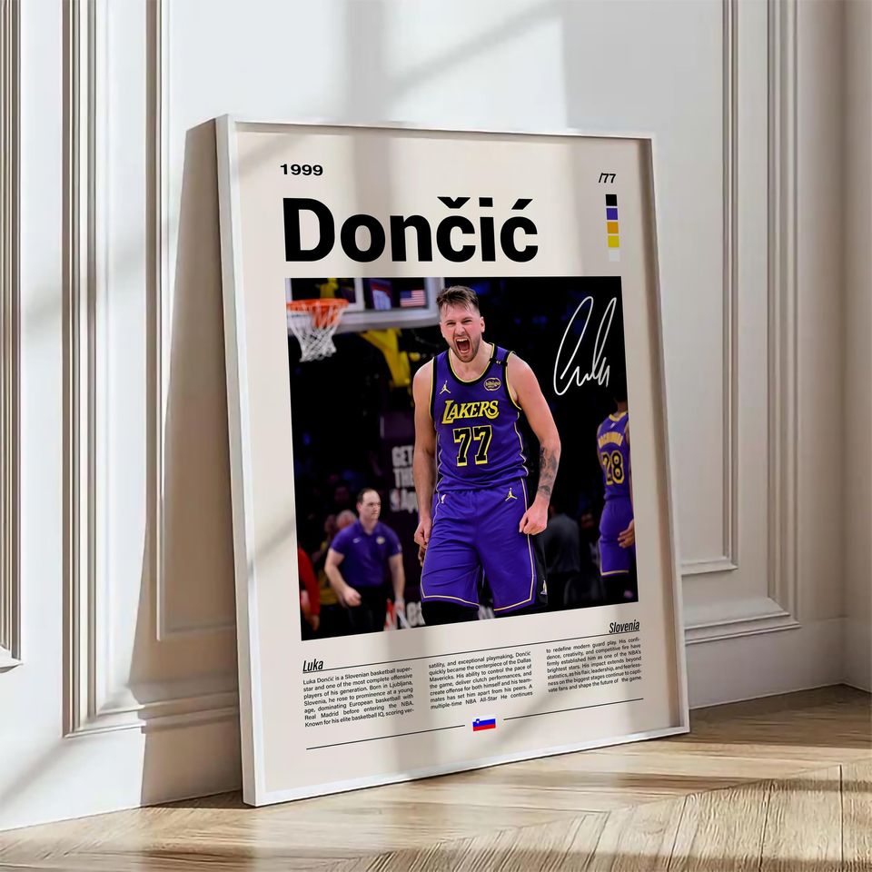 Luka Doni Poster  NBA Basketball Wall Art
