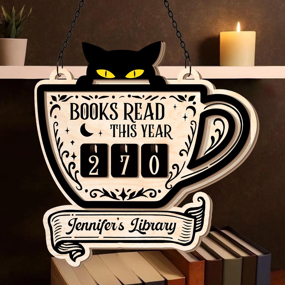 Personalized Books Read Tracker, Book Tracker, Books Read This Year Counter