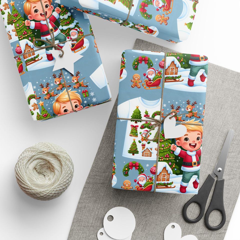 Kids Christmas Wrapping Papers
