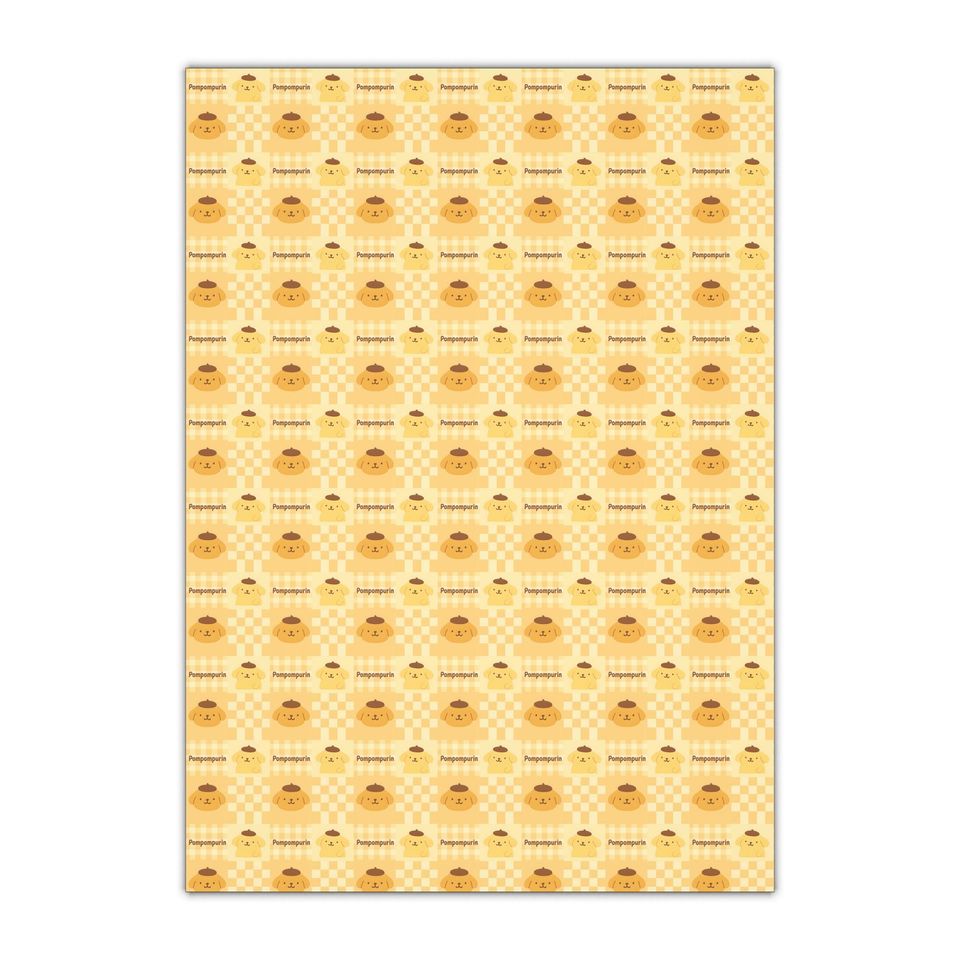 Wrapping Paper Sheets, Cheerful Holiday Gift Wrap, Cute Birthday Present, Festive Unique Decor, Pompompurin Design, 1pc, Gift Packaging,
