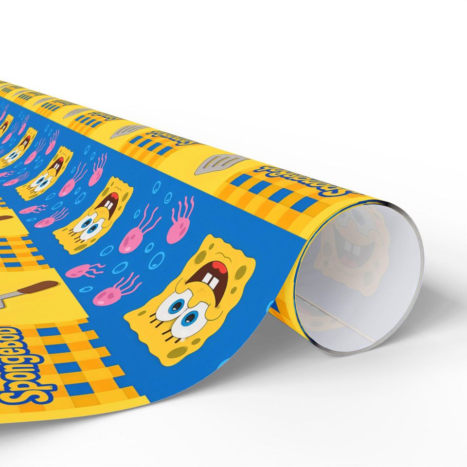 SpongeBob Wrapping Paper: Fun Birthday Gift Wrap for Kids