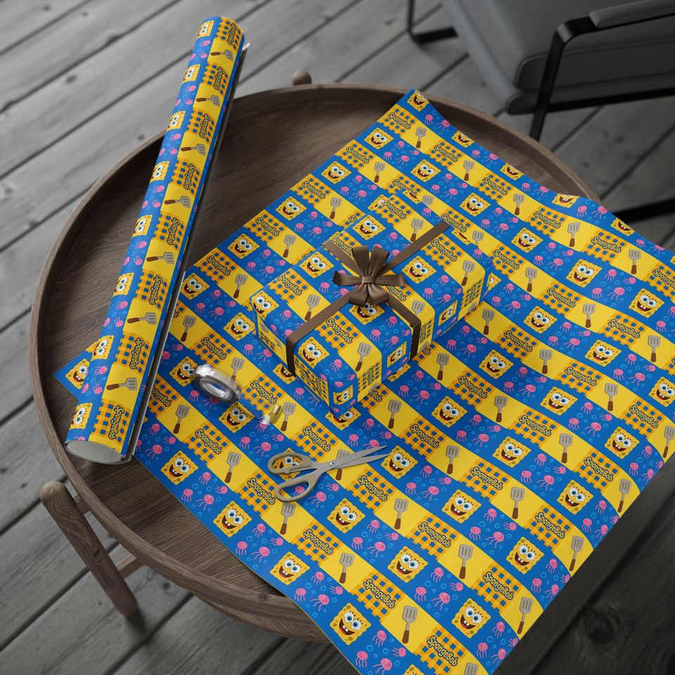SpongeBob Wrapping Paper: Fun Birthday Gift Wrap for Kids