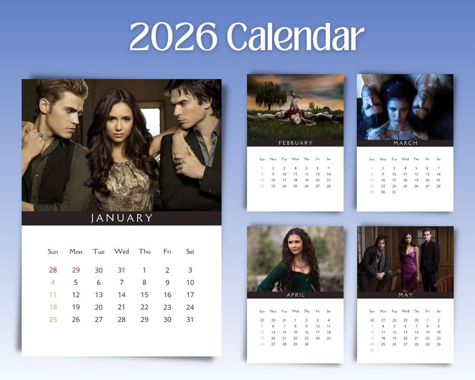 The Vampire Diaries 2026 Calendar
