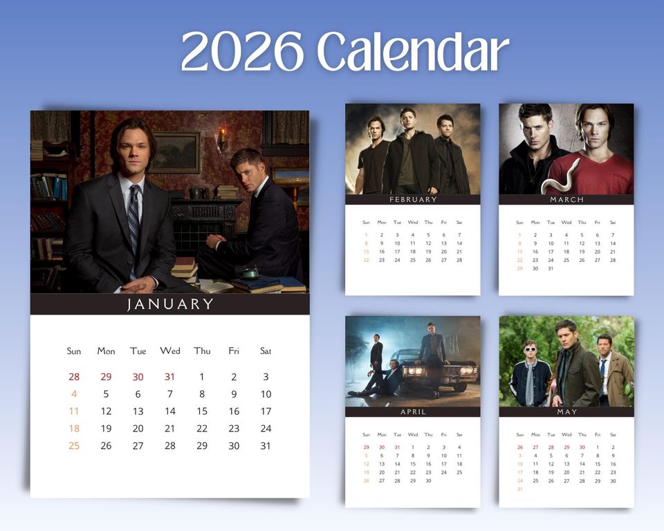 Supernatural 2026 Calendar