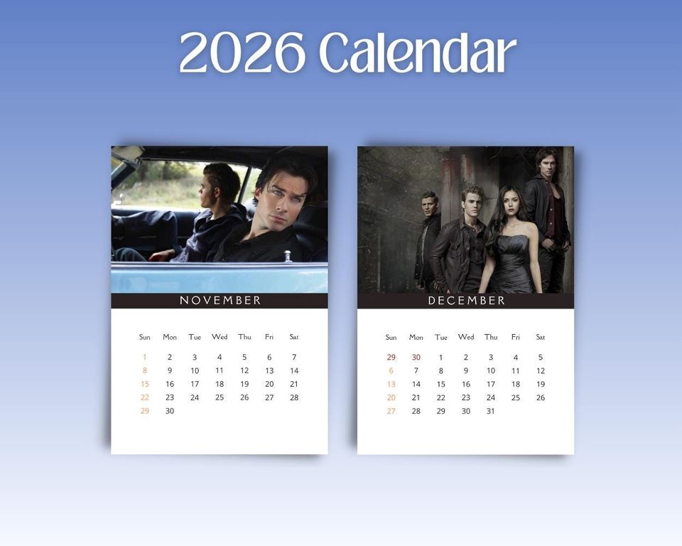 The Vampire Diaries 2026 Calendar