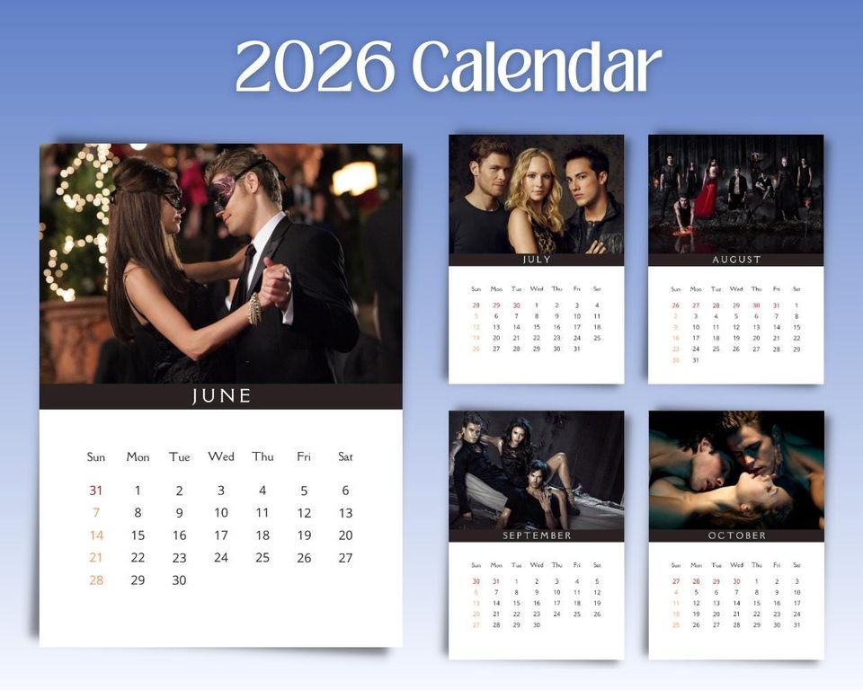 The Vampire Diaries 2026 Calendar