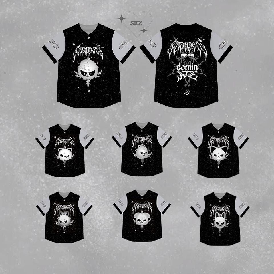 Stray Kids dominATE Evil SKZOO World Tour 2025 Baseball Jersey