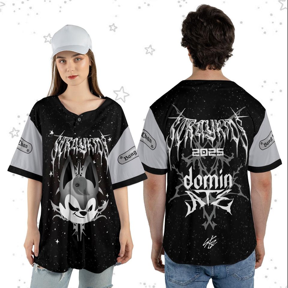 Stray Kids dominATE Evil SKZOO World Tour 2025 Baseball Jersey