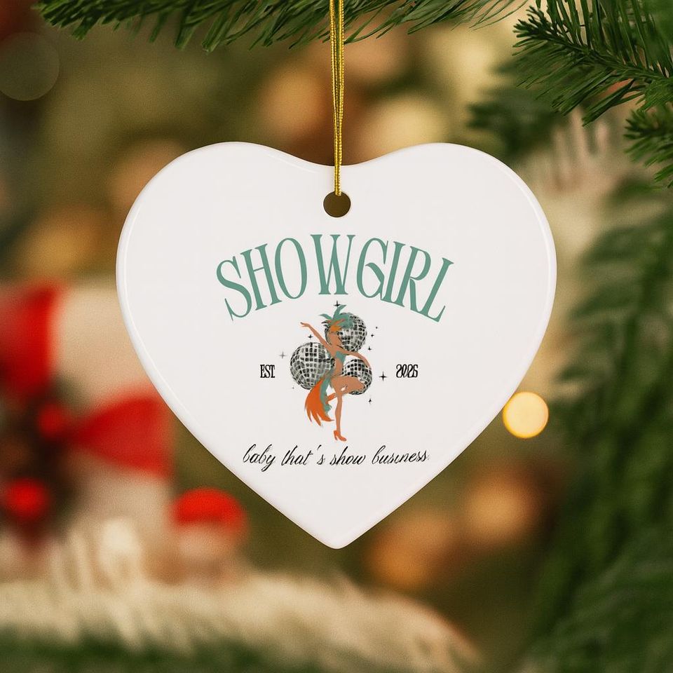 Showgirl Christmas Ornament: Star Shaped Gift for Performers