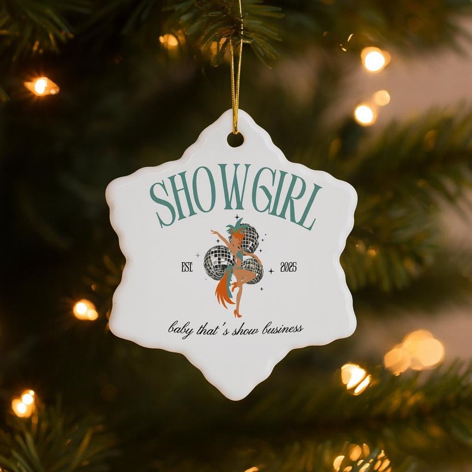 Showgirl Christmas Ornament: Star Shaped Gift for Performers