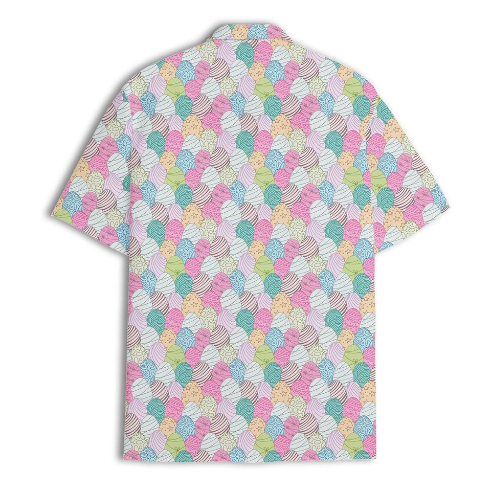 Bigfoot Easter Hawaiian Shirt for Men, Sasquatch Egg Hunt Vacation Shirt, Happy Easter Gift