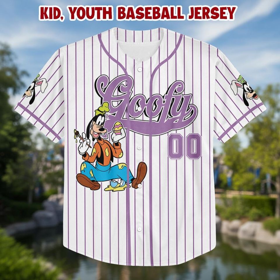 Personalized Mouse Mouse Baseball Kid Adult Jersey, Goofy Shirt, Easter Gift