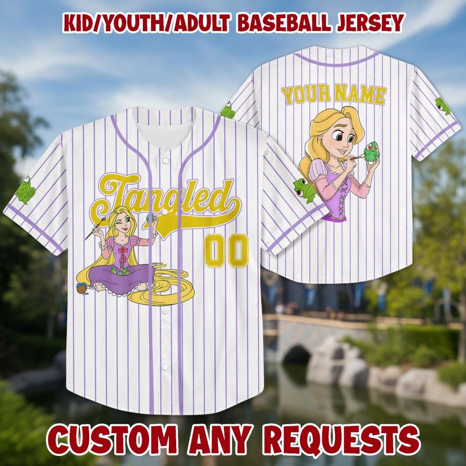 Personalized Princess Baseball Kid Adult Jersey, Easter Gift