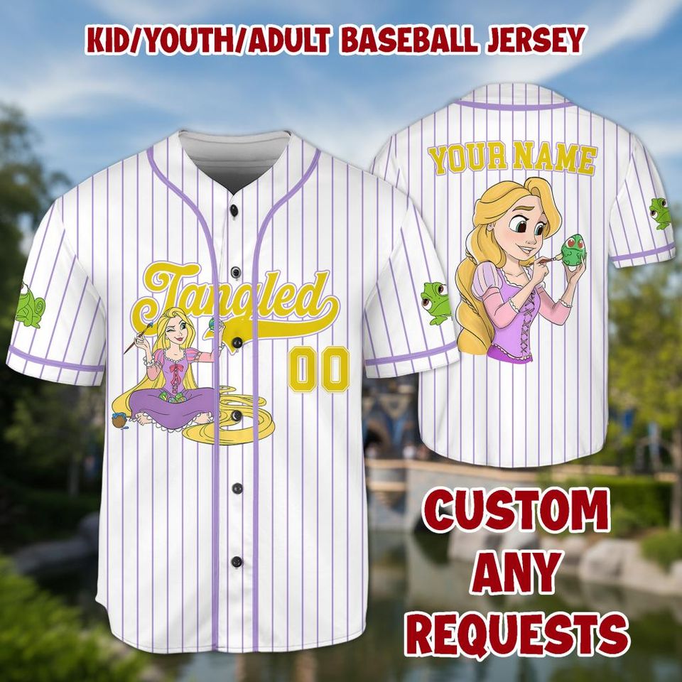 Personalized Princess Baseball Kid Adult Jersey, Easter Gift