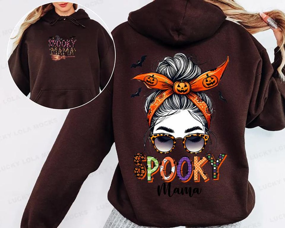 Halloween Spooky Mama Sweatshirt, Cute Mama Sweatshirt, Fall Mom Gift