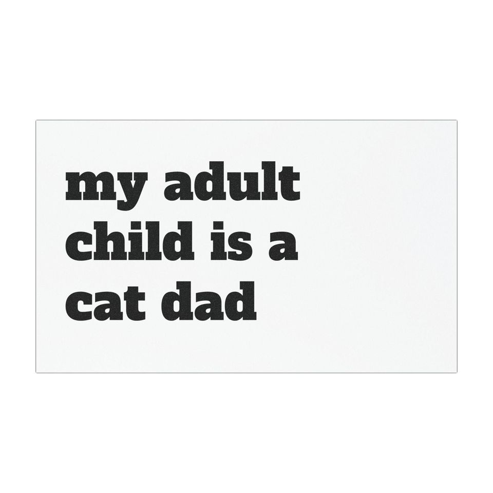 Cat Dad Car Magnet