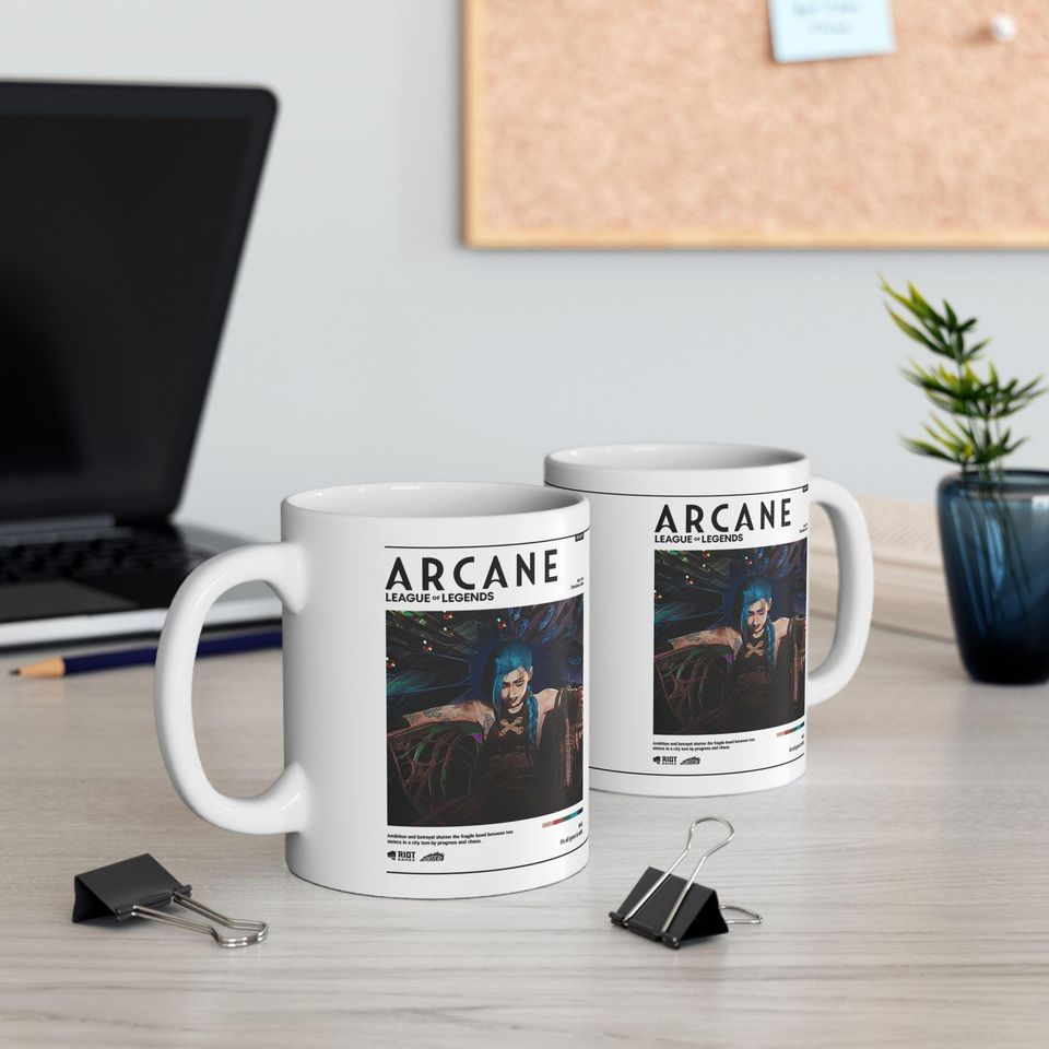 Arcane Jinx Mug | League of Legends Anime Coffee Cup, Arcane Merch