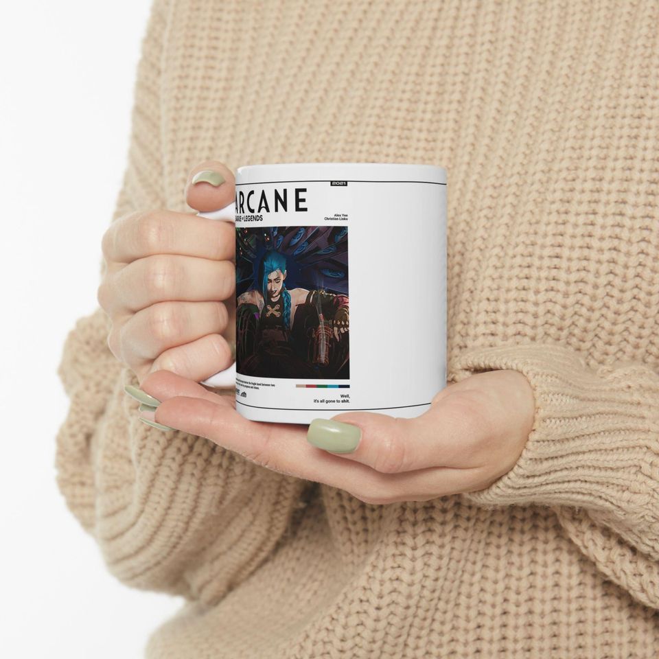 Arcane Jinx Mug | League of Legends Anime Coffee Cup, Arcane Merch