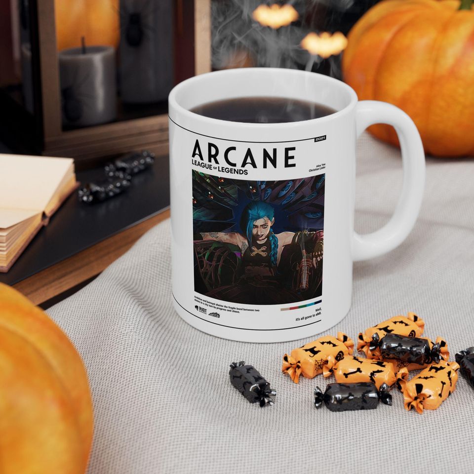 Arcane Jinx Mug | League of Legends Anime Coffee Cup, Arcane Merch