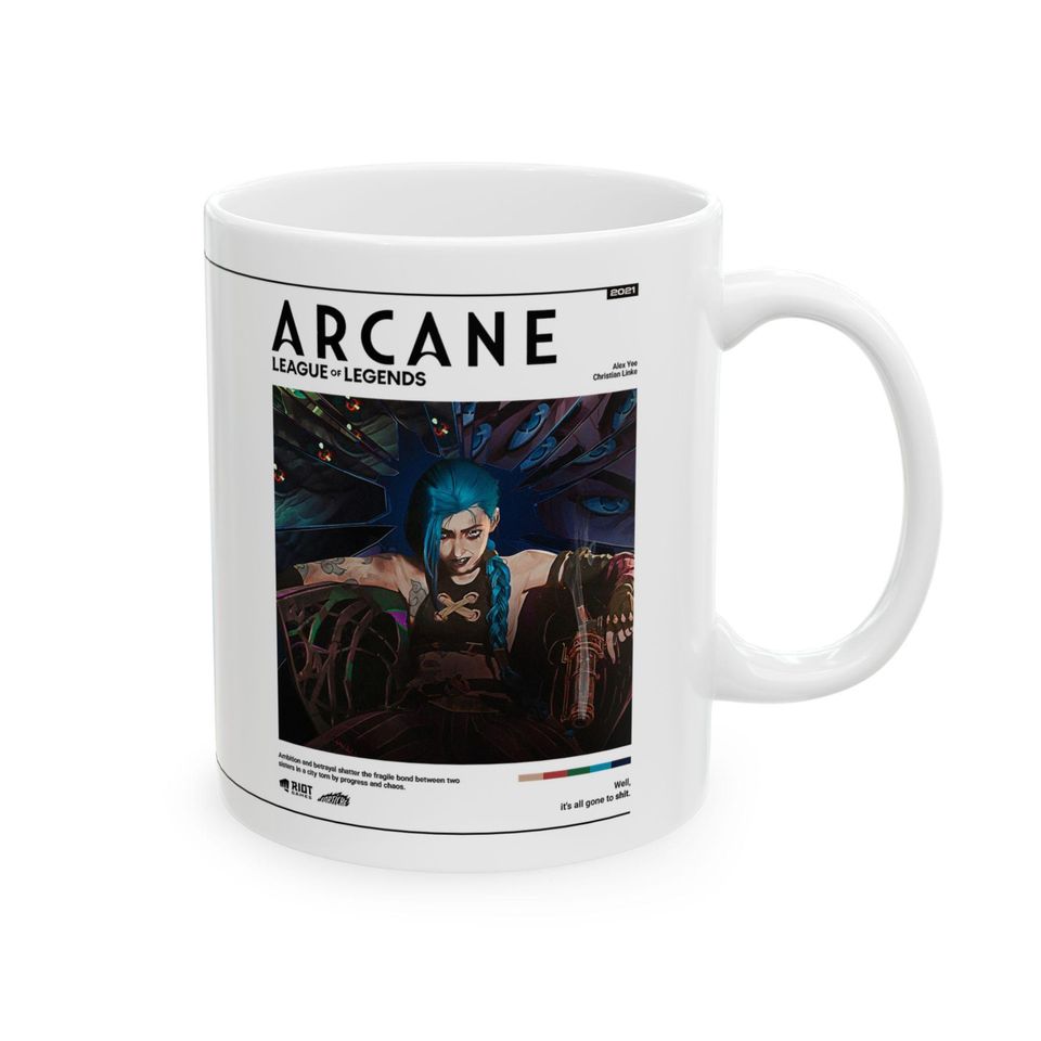 Arcane Jinx Mug | League of Legends Anime Coffee Cup, Arcane Merch
