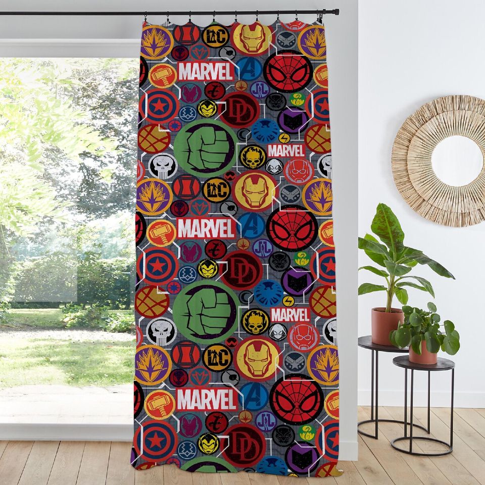Marvel Themed Window Curtains