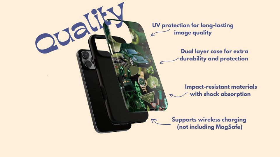 Phone Case, Heart Pattern Tough Case for IPhone Samsung Galaxy Google Pixel, Valentine Gift, Protective Cover, Valentine's Day Accessory