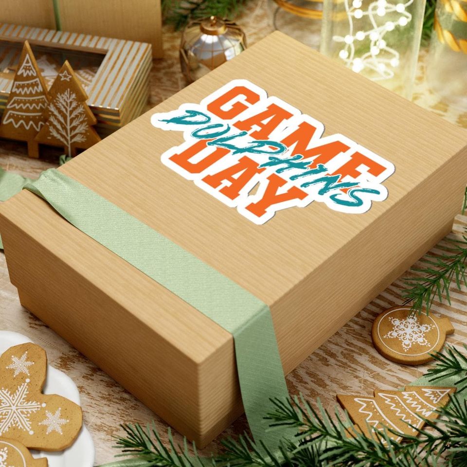 Miami Football Game Day Sticker, Dolphins Fan Sticker