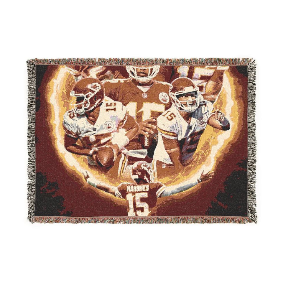 Woven Blanket - KC Chiefs Patrick Mahomes #15
