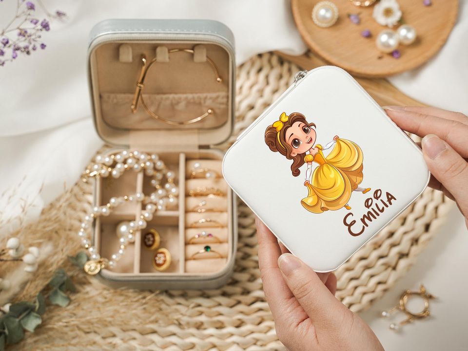 Custom Princess Jewelry Box with Name for Little Girl