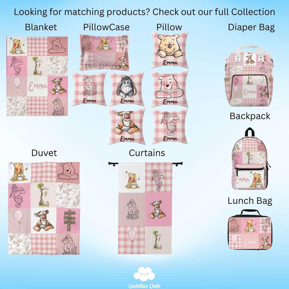 Personalized Pooh Lunch Bag