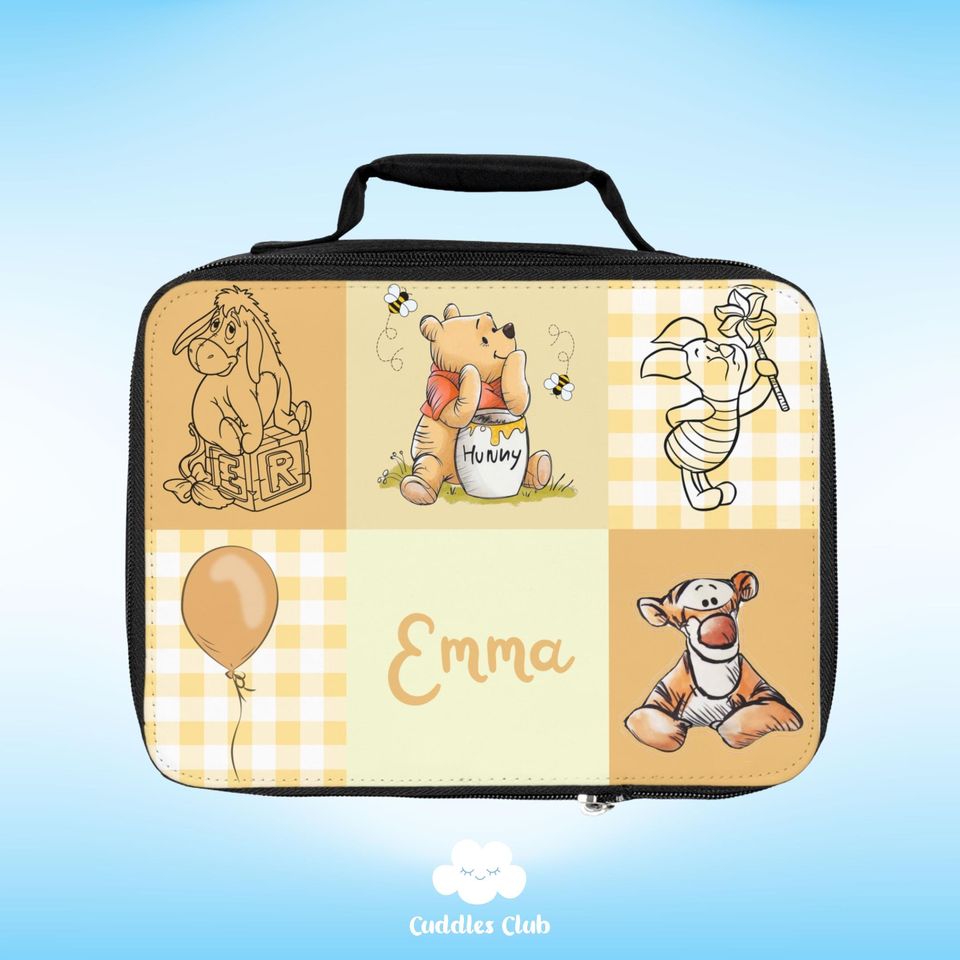 Personalized Pooh Lunch Bag
