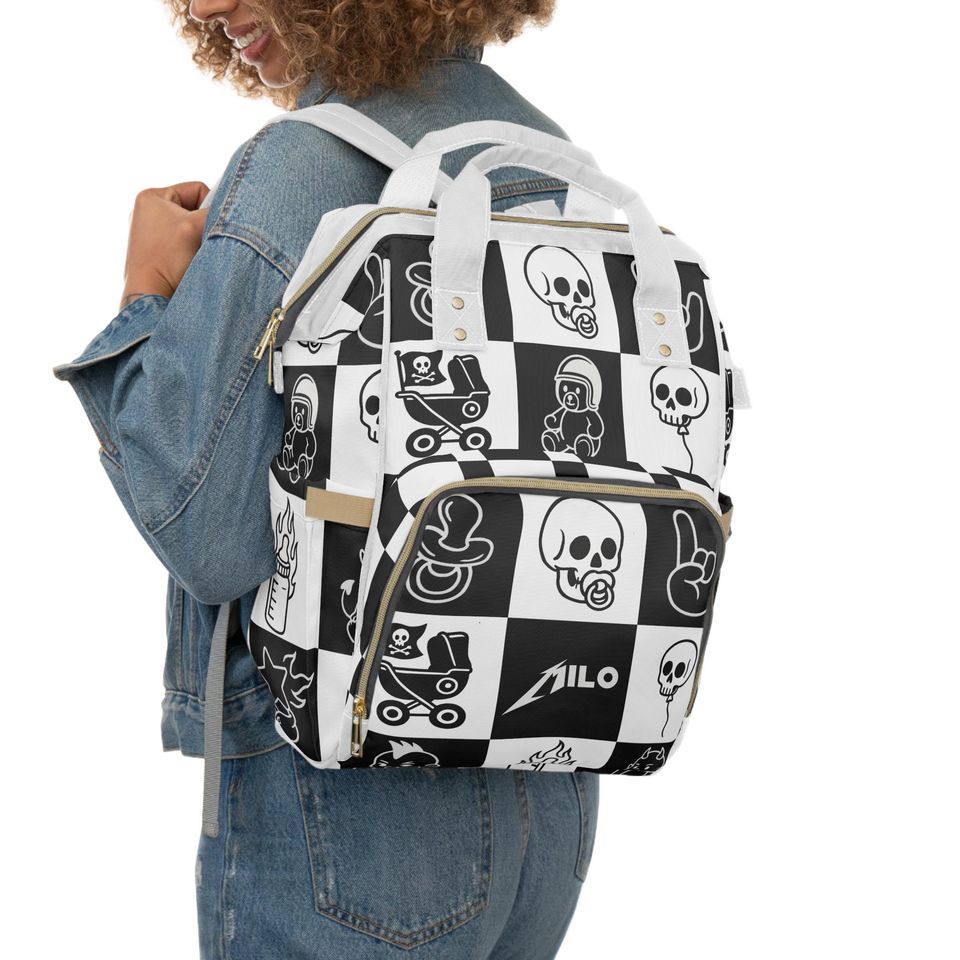 Personalized Rock Music Diaper Backpack