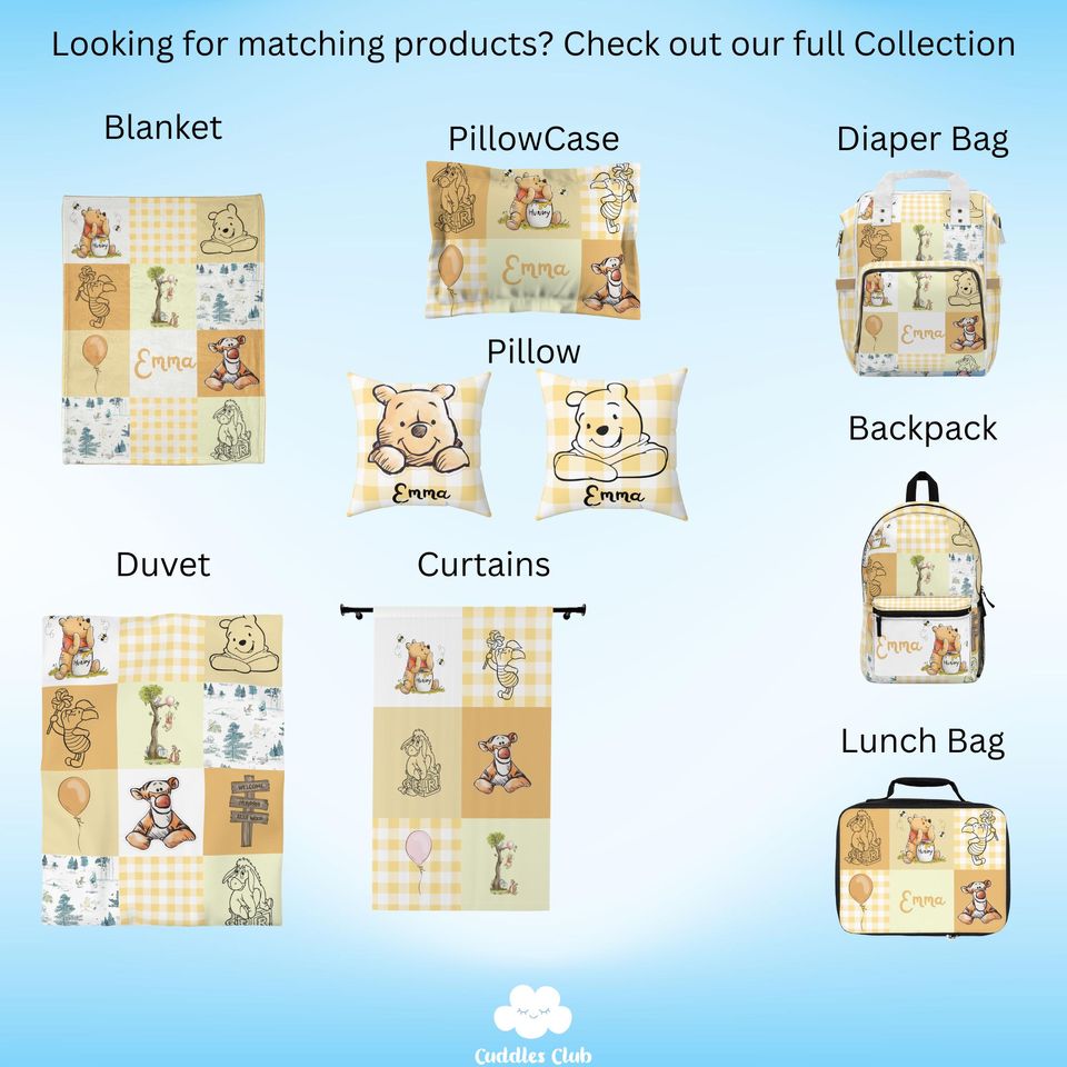 Personalized Pooh Lunch Bag