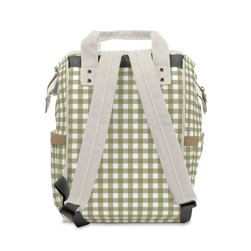 Personalized Diaper Bag Backpack, Toile de Jouy Baby Bag