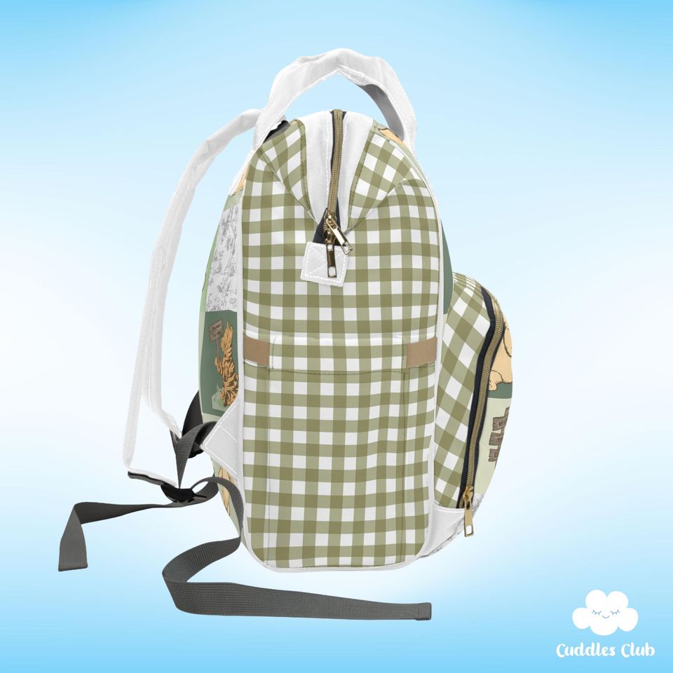 Personalized Pooh Bear Diaper Backpack