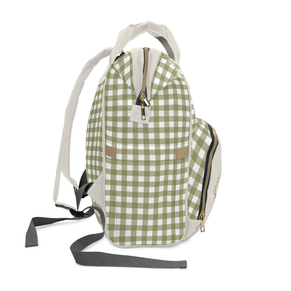 Personalized Diaper Bag Backpack, Toile de Jouy Baby Bag