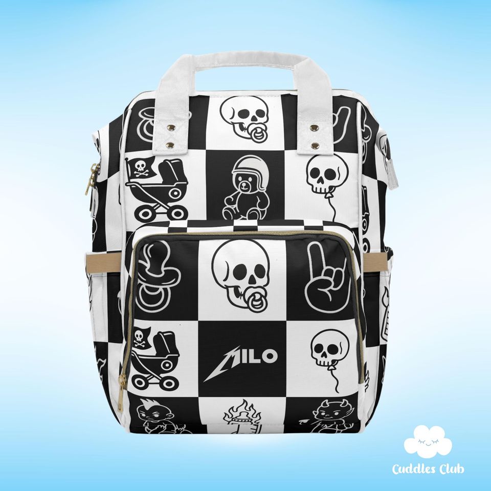 Personalized Rock Music Diaper Backpack