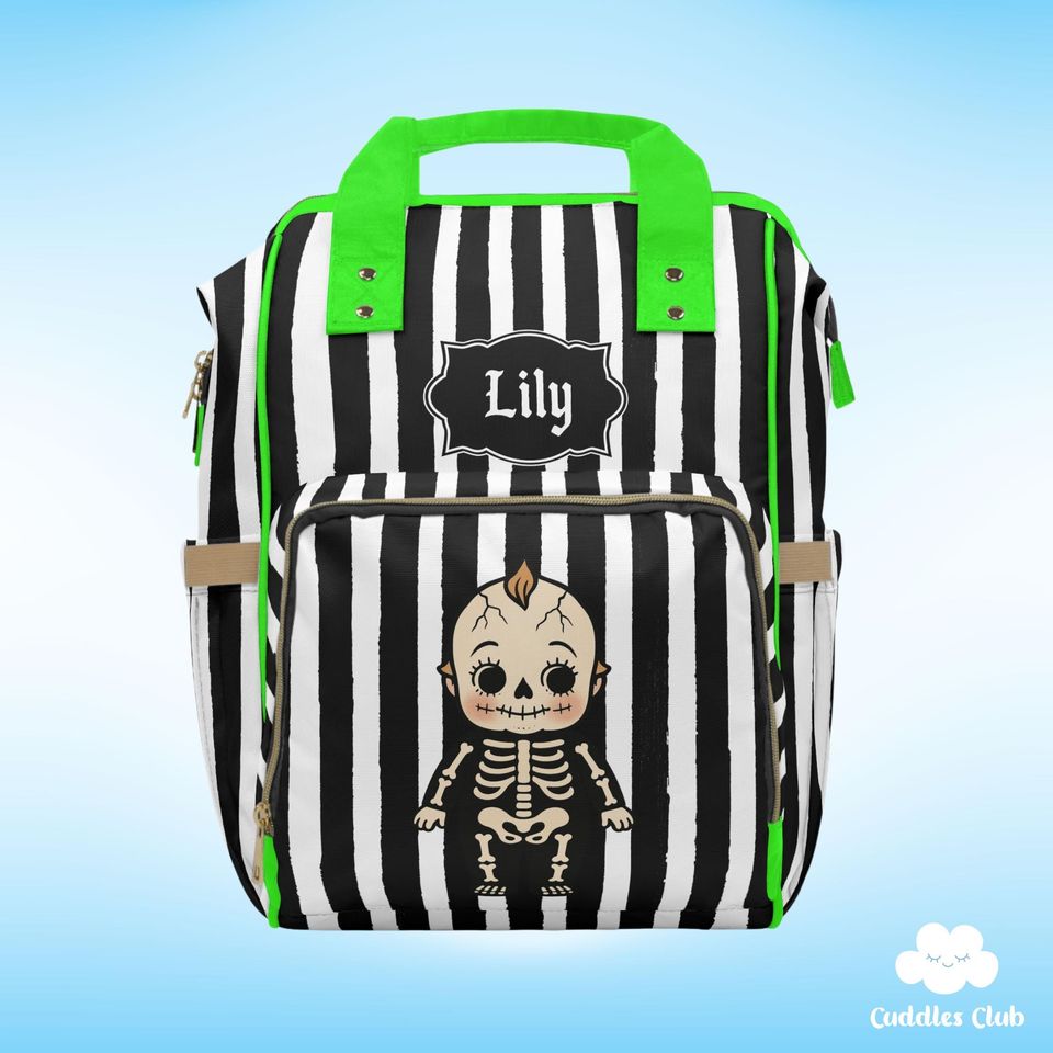 Personalized Goth Diaper Backpack