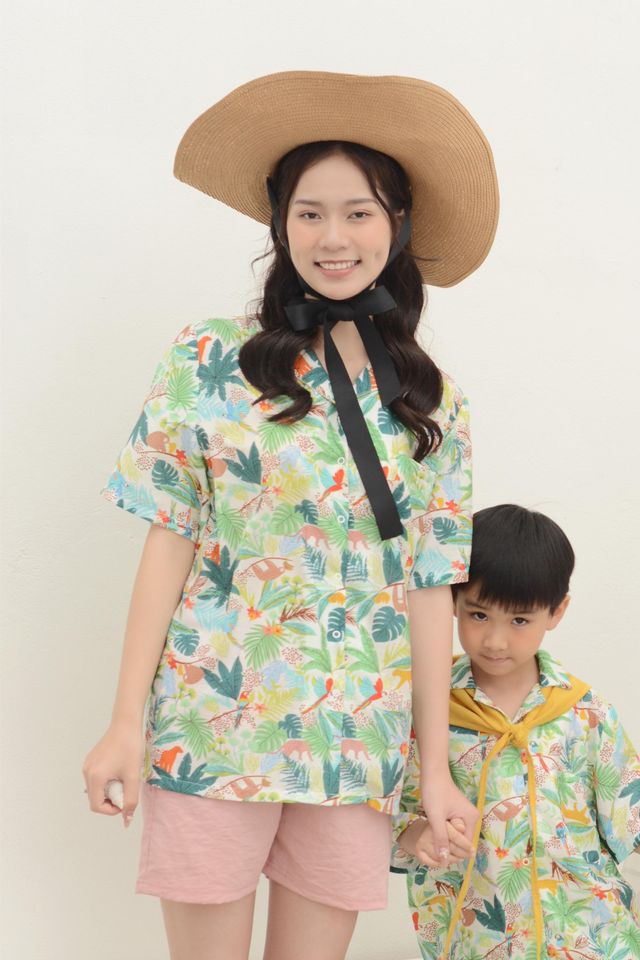 Family Hawaiian Oversized Shirts