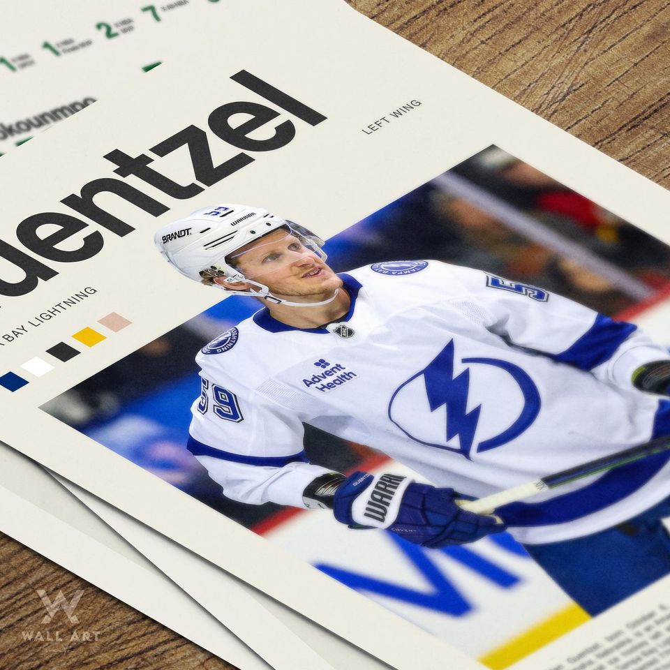 Jake Guentzel Poster  Ice Hockey Wall Art